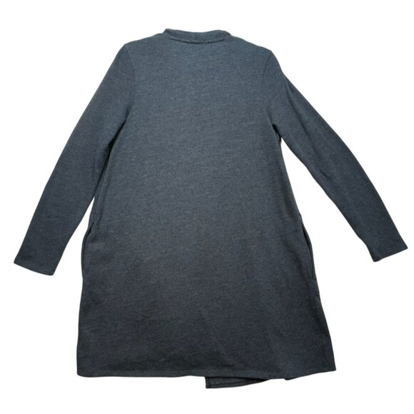 Pure Jill Womens Open Front Cardigan Sweater Size S Charcoal Gray Pockets - Picture 8 of 10